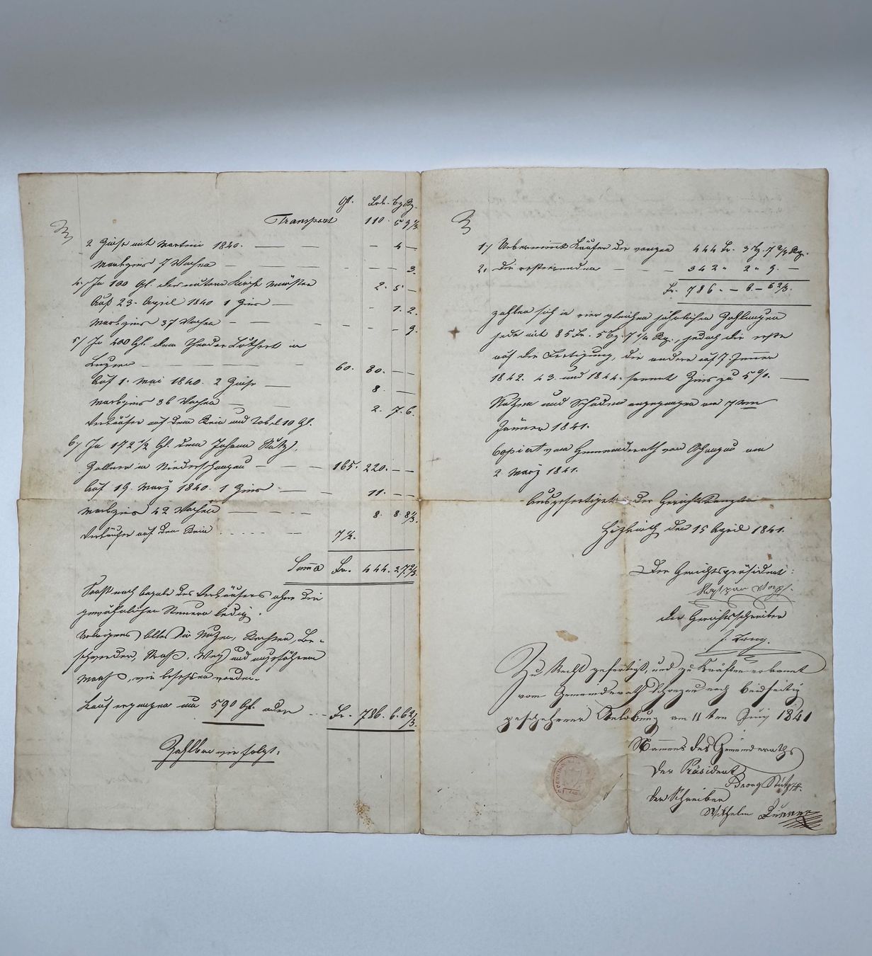 Documenti: Antikes Kaufbrief, Jahr 1841 – Usato da Sachseln venduto da BONATI01 2