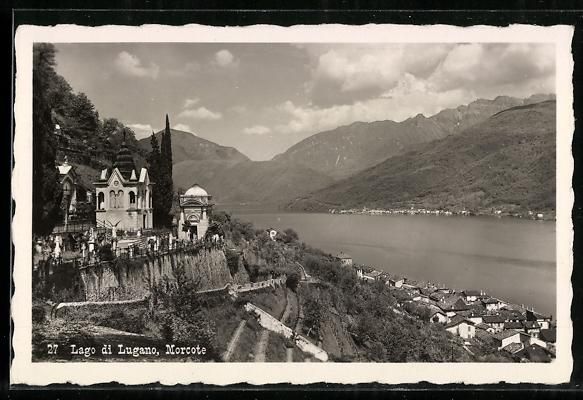 Cartoline postali: Morcote /Lago di Lugano, Teilansicht des – Usato da Berlin venduto da bartko-reher