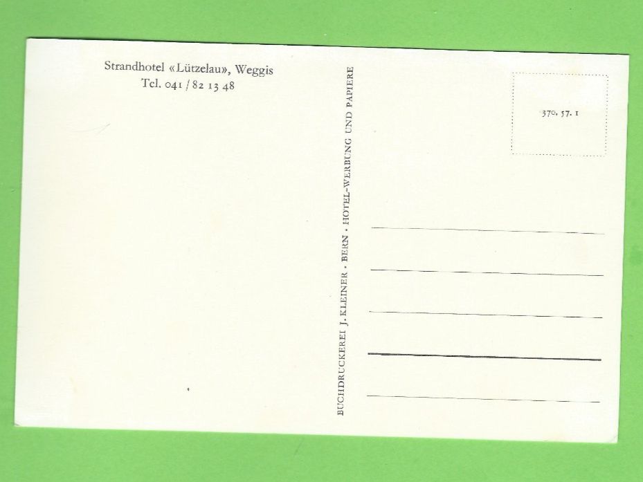 Cartoline postali: Strandhotel Lützelau, Weggis – Usato da Zürich venduto da t24_de 1