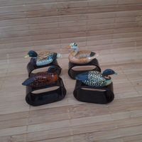 Versand möglich! Rar Vintage Serviettenringe, Enten