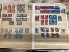 Stamp collection Switzerland blocks used - Album