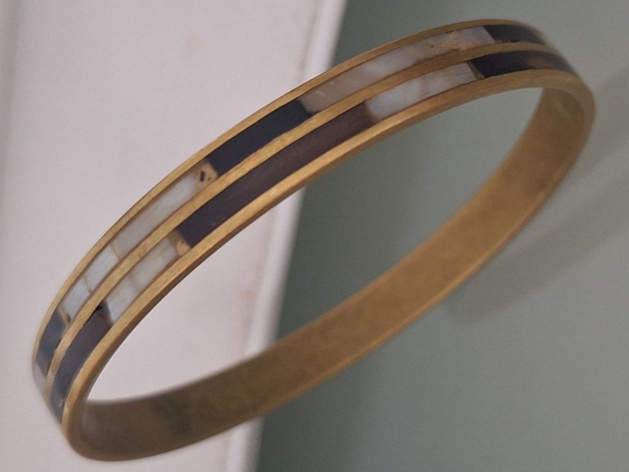 Bracciali & Braccialetti: Messing Armreif mit.Einlage – Usato da Kerzers venduto da ExpressoTerreno 1