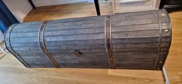 Holz Truhe Ebenholz Lasur