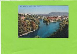 Genève. La Jonction du Rhône et de l'Arve