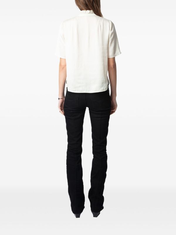 Zadig & Voltaire Camicette: Zadig & Voltaire Topher Blouse white M – Usato da Zürich venduto da Linen218 1