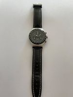Swatch Chronograph Herrenuhr, Lederarmband, Top Zustand