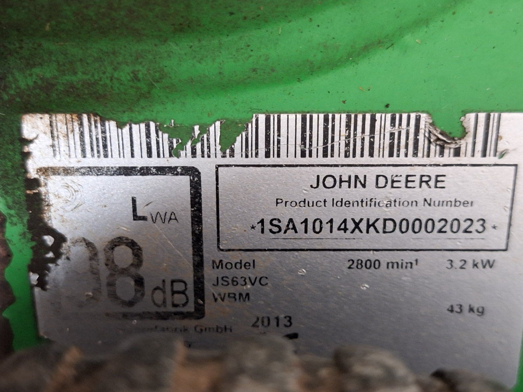 John Deere Rasenmäher: John Deere Rasenmäher JS63VC Benzin – Gebraucht aus Zürich von raro-quasi-2026 9