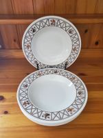Lot de 4 assiettes creuses BP Pyroblan vintage