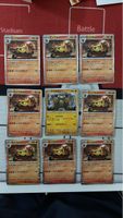 Pokémon Karten Set 9 Stk. gebrauchter Zustand