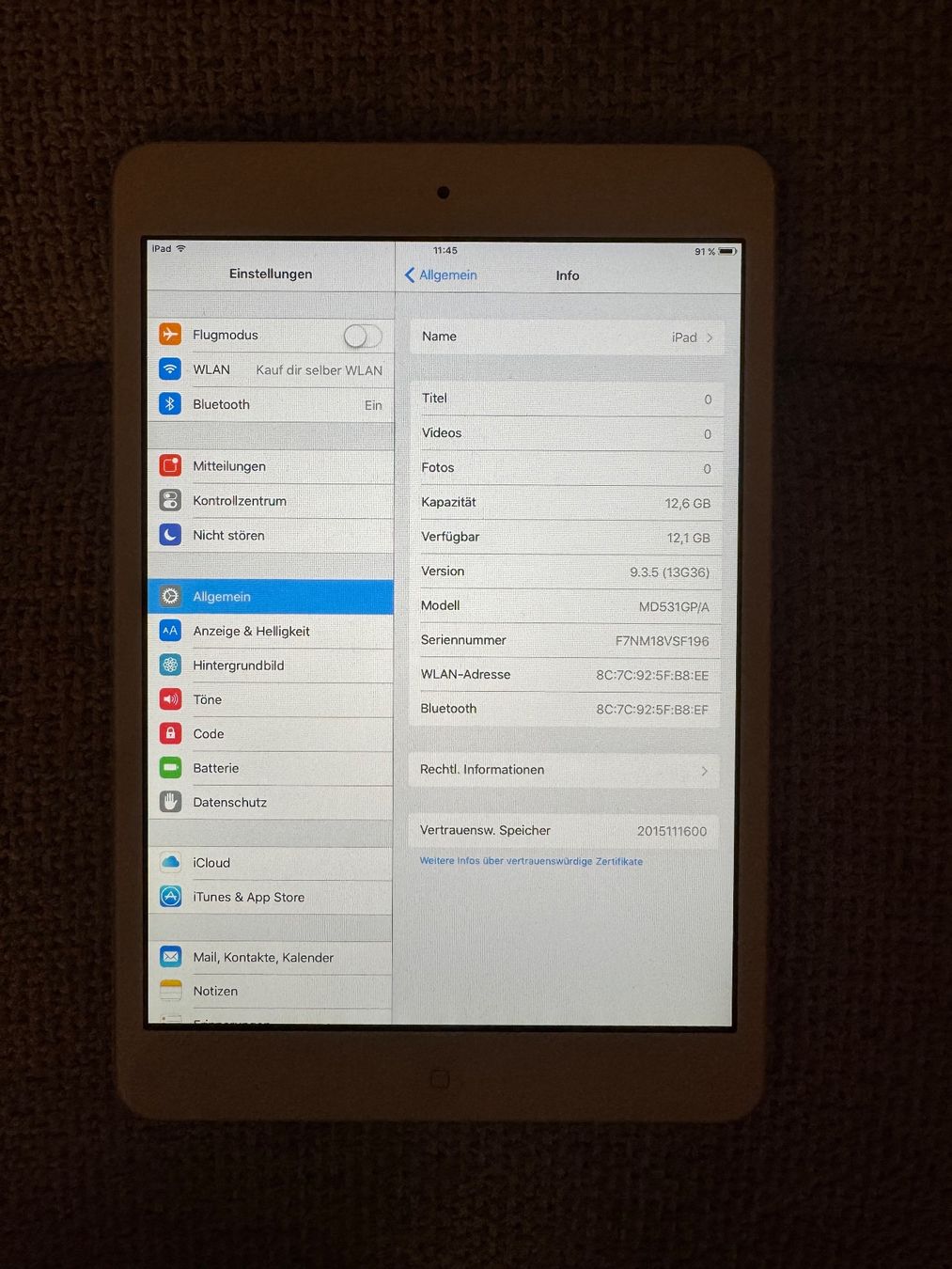 Apple Tablet PC: iPad mini – Usato da Adliswil venduto da Busys 1
