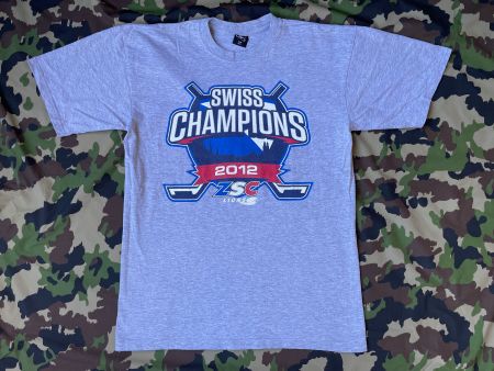 2012 ZSC T-Shirt Swiss Champion Sz S Zurich Hockey