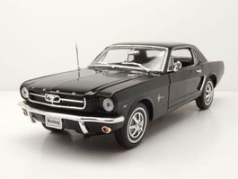 FORD Mustang 1964 Schwarz - 1/18 WELLY NEU