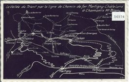 La Vallee du Trient par la ligne de Chemin de fer Martigny-