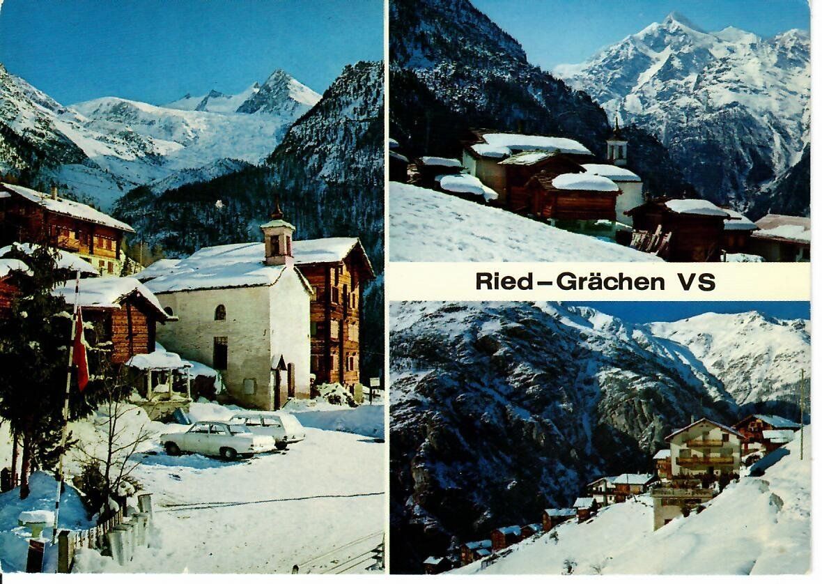 Ansichtskarten: Ried - Grächen – Gebraucht aus Hochdorf von Ziegel-16