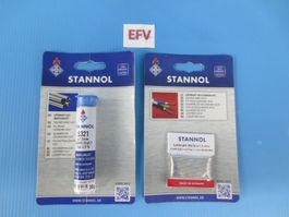 Stannol Lötdraht Lötzinn 2 Stück 1,5mm Durchmesser Neu OVP