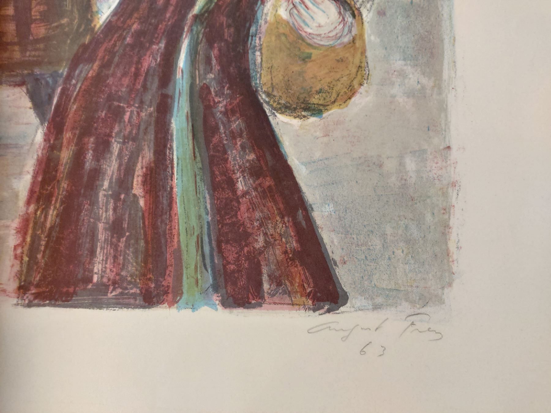 Grafica & Litografie: Lithographie v. August Frey (1912-1998) – Usato da Elgg venduto da cuendetkunst 1