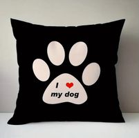 KISSENBEZUG *ICH LIEBE MEINEN HUND* M. REISSVERSCHL.