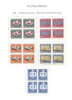Pro Patria-Viererblocks-Sätze ** 1961-63 P549)
