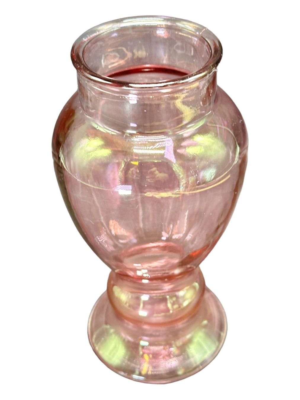 Vasi & Recipienti: Vase éclatant aux reflets irisés verre soufflé teinté rose – Usato da Morges venduto da deco.vintage 5