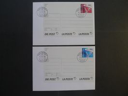 1994 Nr. AK1+AK2 Vorfrankierte Etikette mit ET Stempel