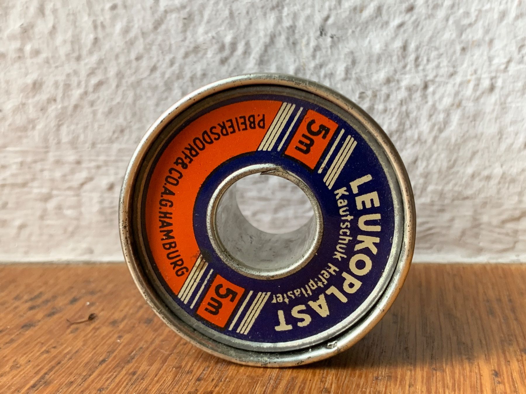 Kit di pronto soccorso: Leukoplast Pflaster 5m Dose Antik – Usato da Richterswil venduto da Moii89