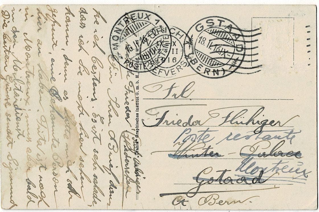 Cartoline postali: Zürich Hotel Eden 1916 – Usato da Sulz AG venduto da Oberdanne8 1