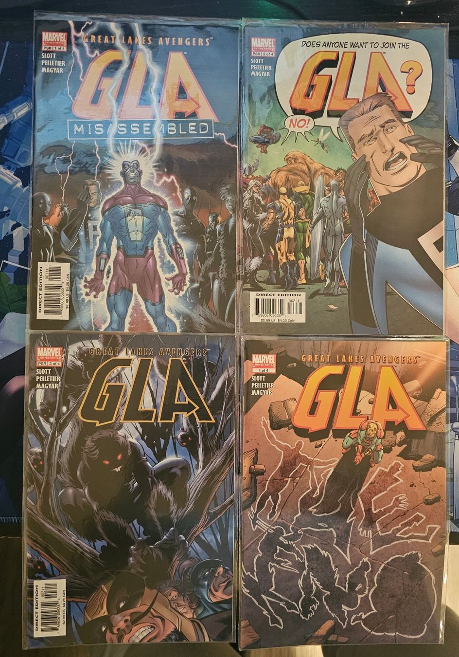 Fumetti: Comics Marvel GLA - Issues #1-4 Direct Edition 2005 – Nuovo (secondo la descrizione) da Meyrin venduto da bigjoejr69
