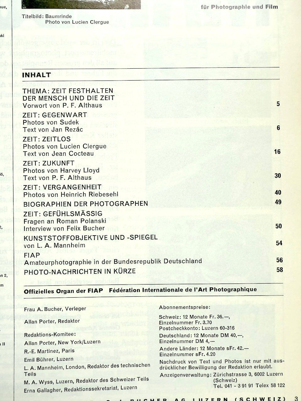 Riviste & Magazine: camera, März 1966 – Usato da Birsfelden venduto da aujoomoo 1