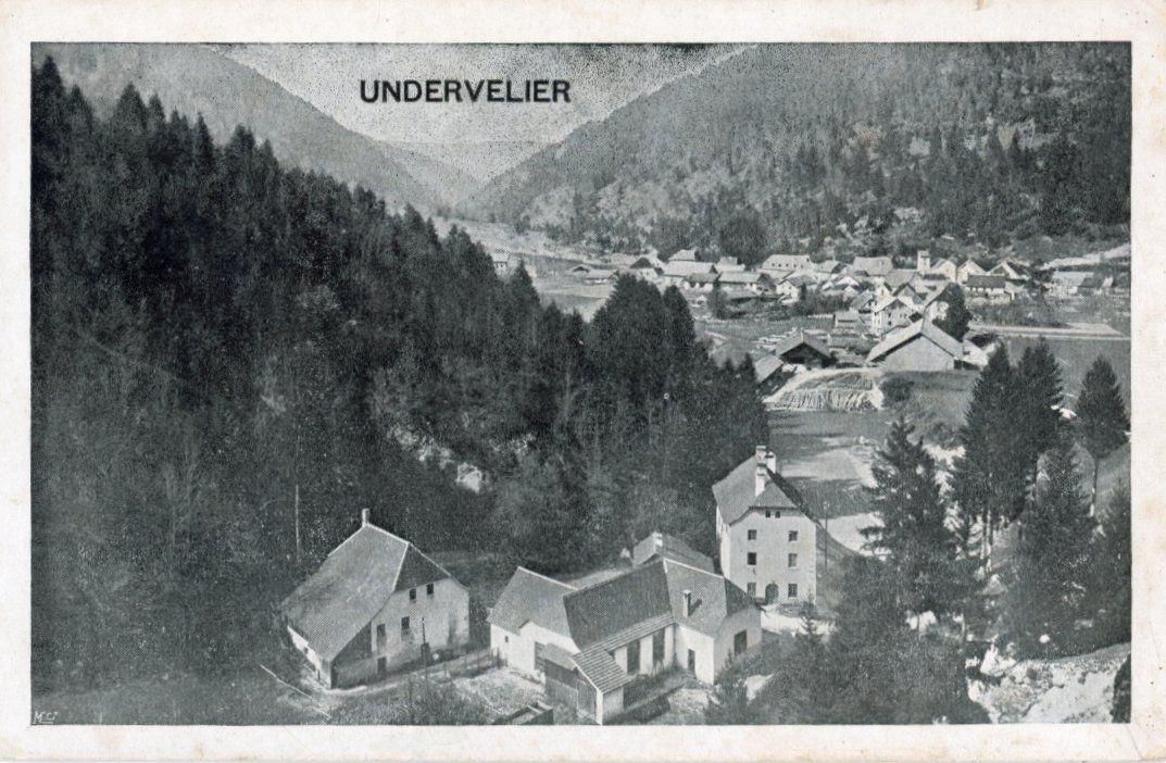 Cartoline postali: Undervelier  JU – Usato da Brig venduto da Valcards54