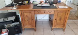 Antiker Schreibtisch, massiv Holz, Vintage Look, Top!