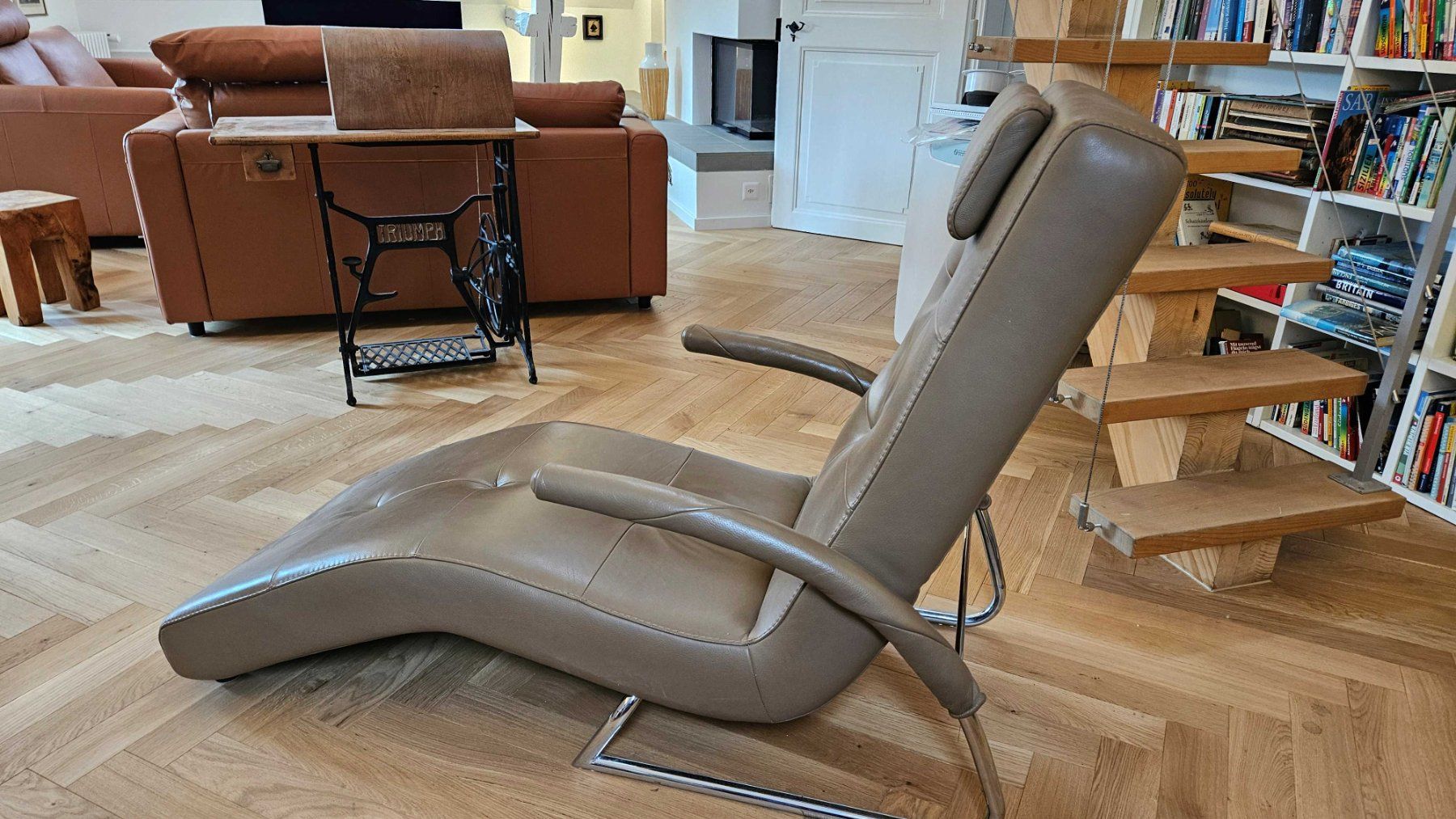 Fauteuils: Relax/Lesesessel - Leder braun – D'occasion à Schaffhausen par Haferkorn 3