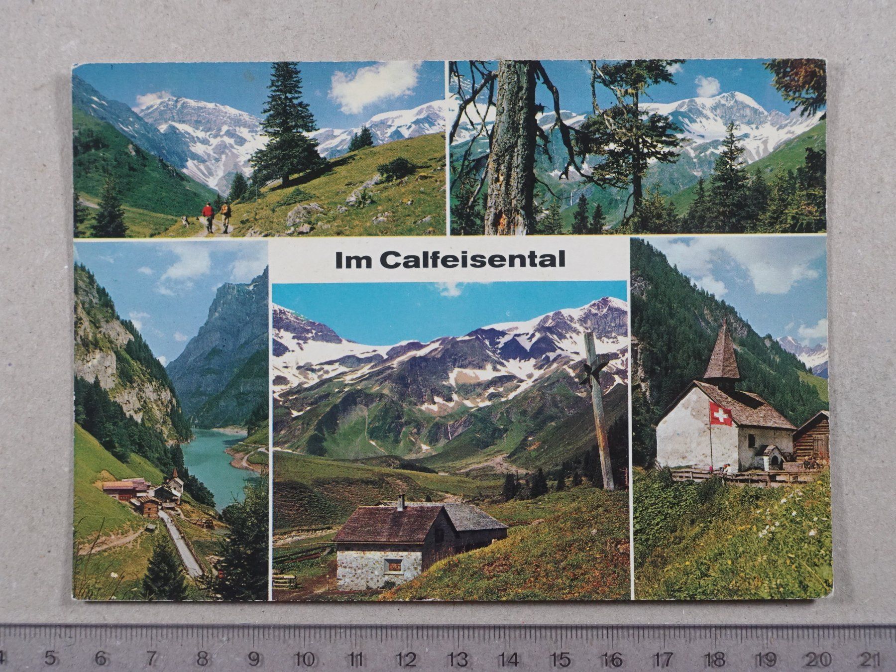 Cartoline postali: Im Calfeisental – Usato da Lenzburg venduto da fh1