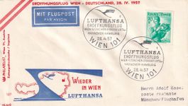 Erstflug Lufthansa Wien - München 1957