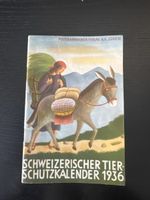 Schweizerischer Tierschutzkalender 1936 - Rarität!