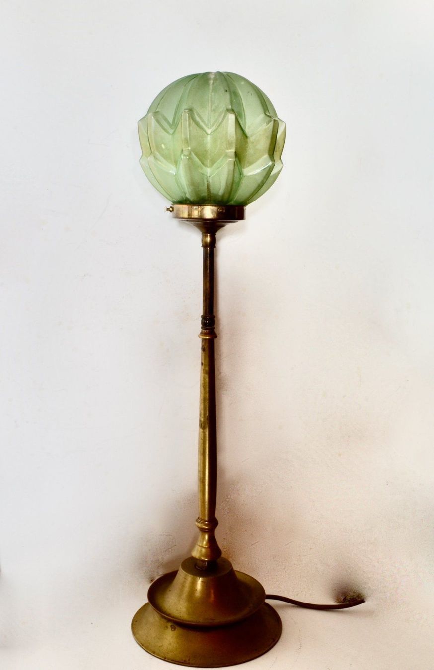 Lampade: Lampe aus Messing - erste Hälfte des 20. – Usato da Meilen venduto da glenbeigh 4