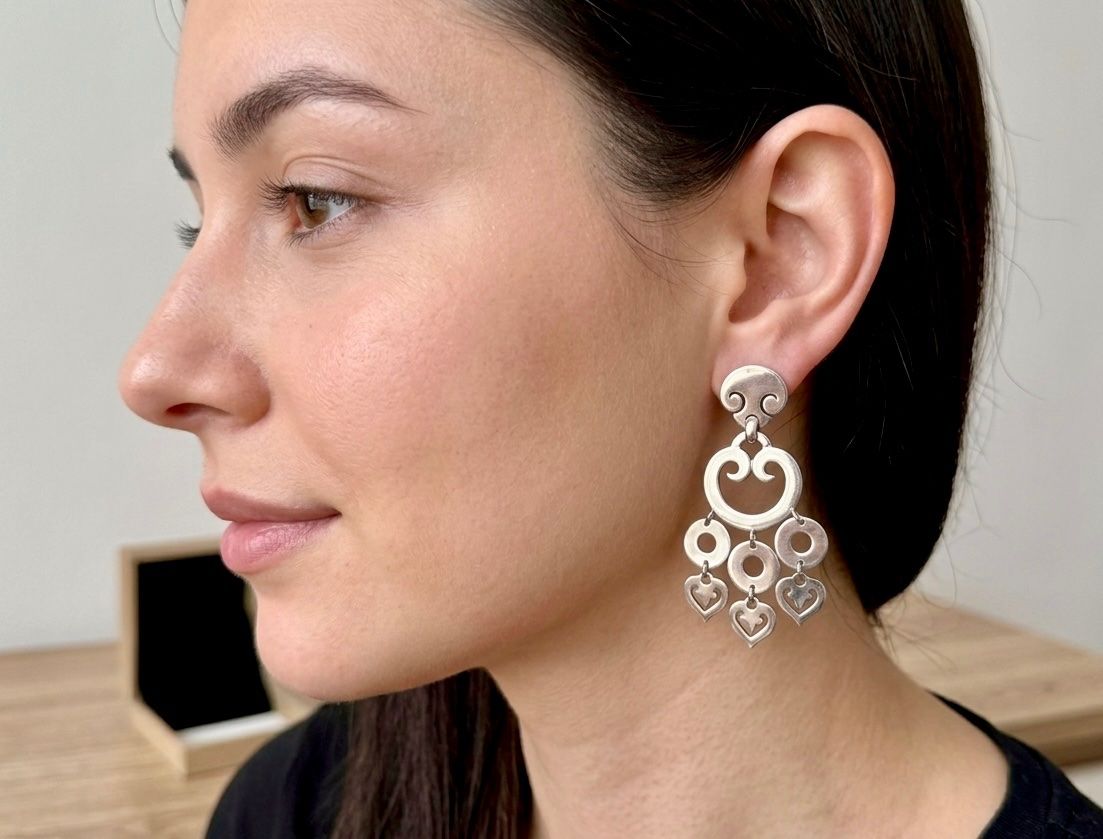 Boucles d'oreille: Boucles d'oreilles O.J. Perrin  en Or Blanc. – D'occasion à Geneve par iBest