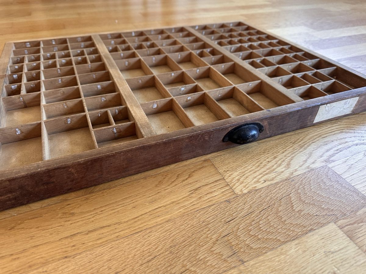 Articoli in legno: antiker Setzkasten – Usato da Luzern venduto da birdfaery