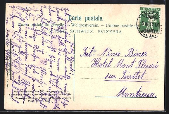 Cartoline postali: Luzern, Teilansicht und die Schweizer Al – Usato da Berlin venduto da bartko-reher 1