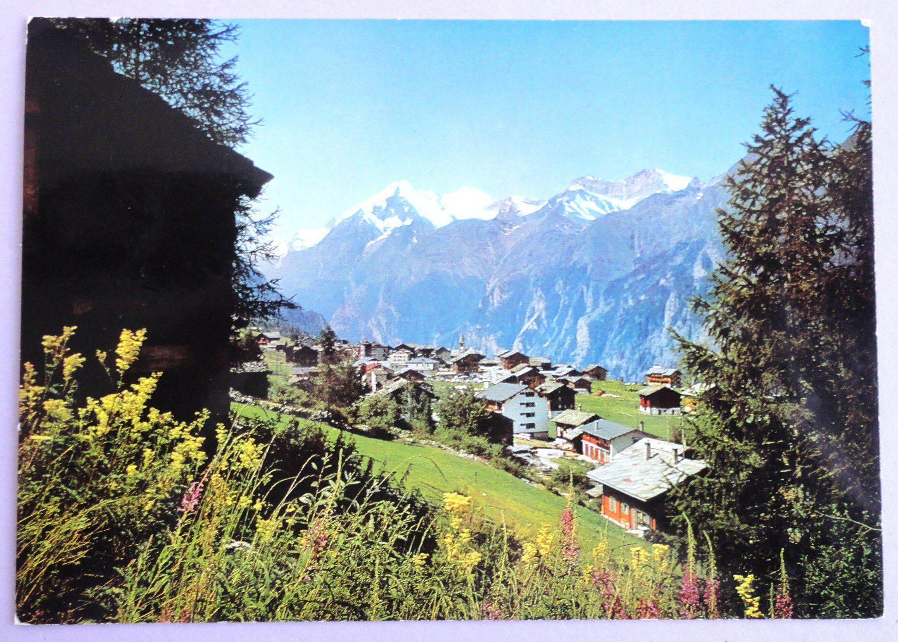 Cartoline postali: Grächen mit Weisshorn – Usato da Fétigny venduto da Billy2miny