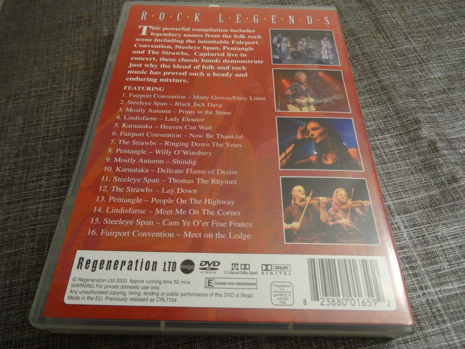 Tutti i DVDs: Folk Rock - Rock Legends - DVD – Usato da Olten venduto da Disc-Verkauf 2