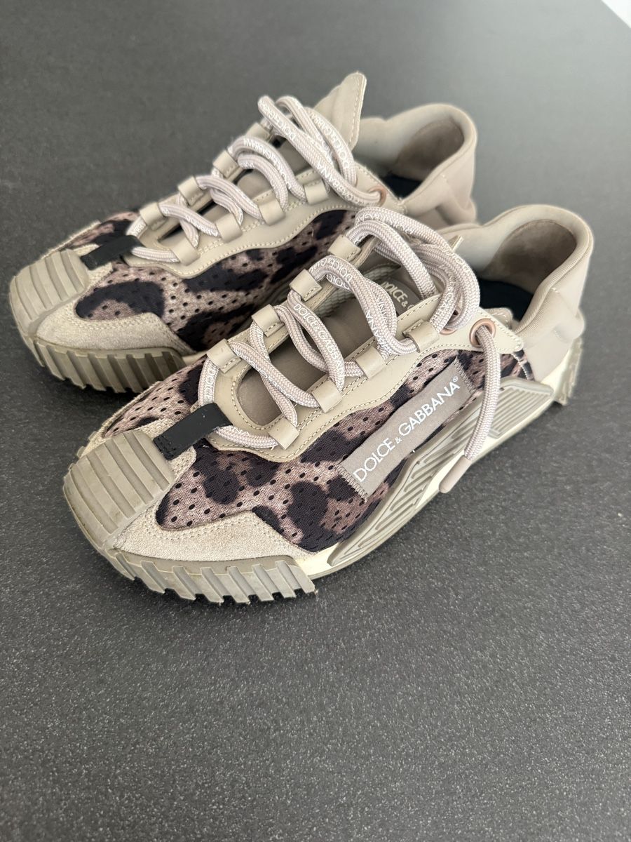 Scarpe da uomo: Dolce & Gabbana Leopard panel chunky / low-top sneakers / 37 – Usato da Winterthur venduto da don_fabio