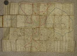 KARTE VON PARIS 1836