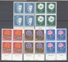 PJ 1963 200L-204L mit Tabs, 200-202 8 Viererblöcke  **