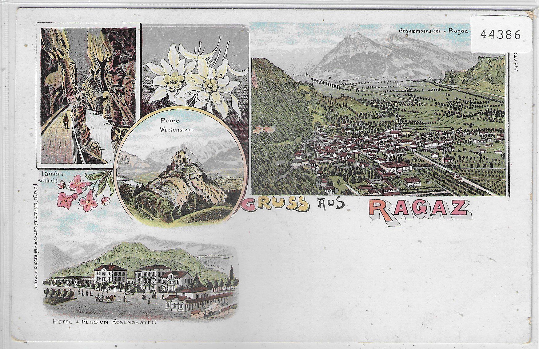 Cartoline postali: Gruss aus Ragaz - Litho – Usato da Ettingen venduto da Kartenplanet