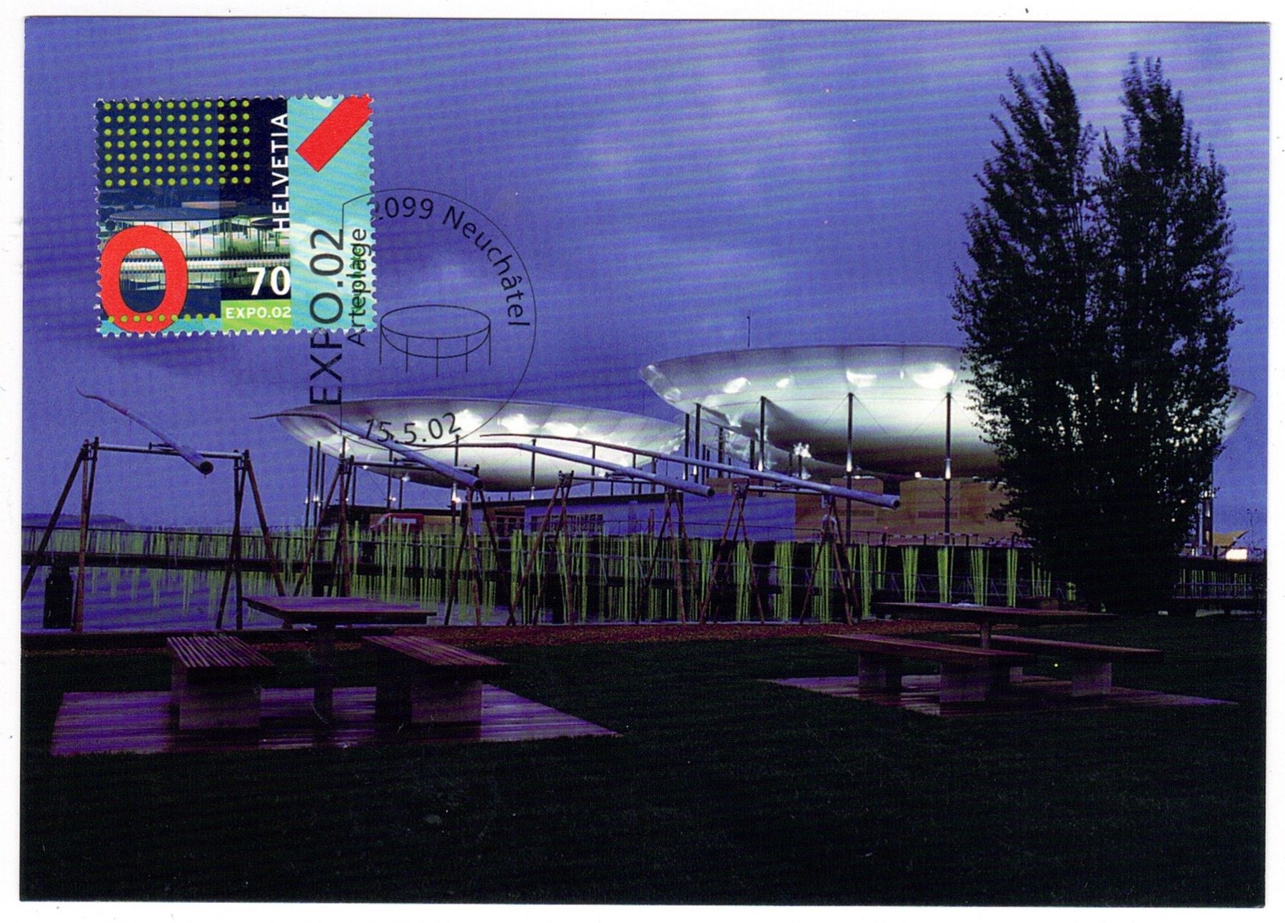 Alle Briefmarken: Carte Maximum "Expo 02" – Gebraucht aus La Tour-de-Peilz von amjust