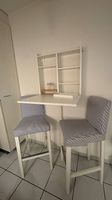 Wandklapptisch mit Regal + 2 Stühle & Ersatzbezug