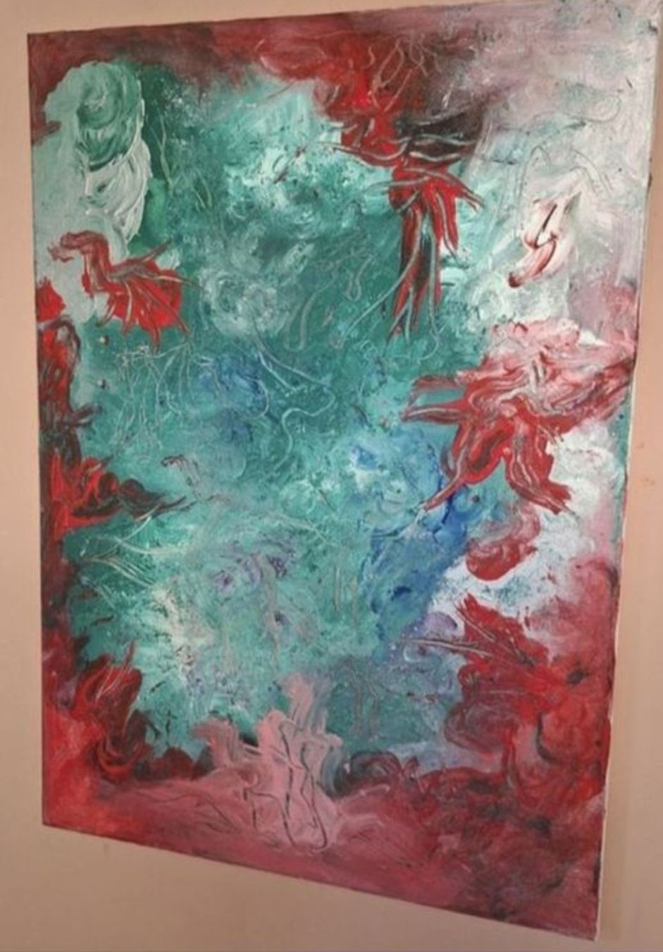 Dipinti: Gemälde " Lebensfeuer " handmade 50×70 – Nuovo (secondo la descrizione) da Riehen venduto da Steinbock1970 2