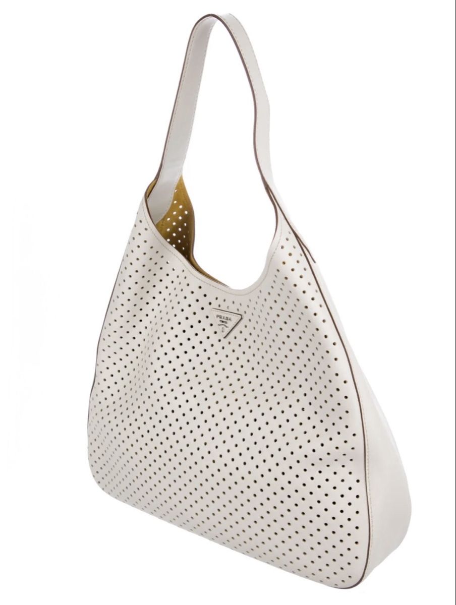 Prada Taschen für Damen: Prada Perforated City Calf Hobo Bag – Neu (gemäss Beschreibung) aus Zürich von Ju777 2