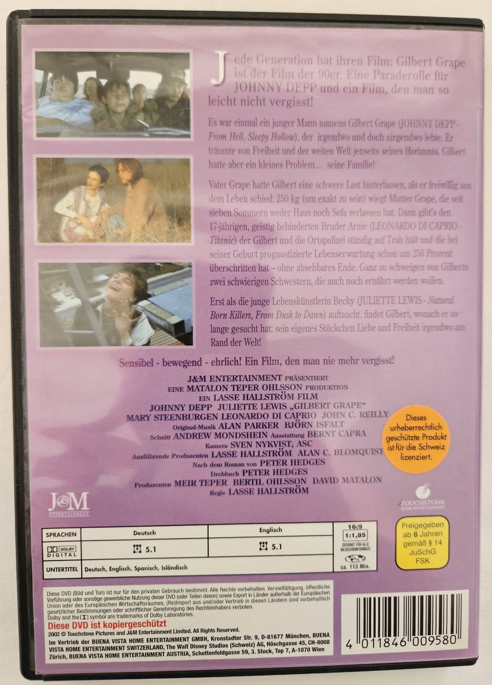 Tutti i DVDs: DVD Gilbert Grape – Usato da Zetzwil venduto da Power4 1