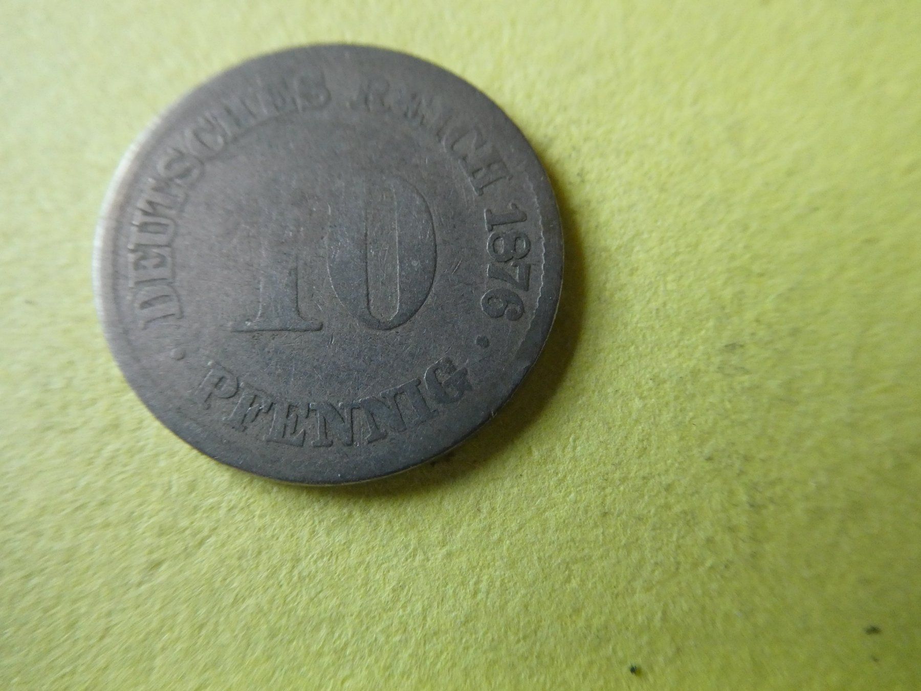 Tutti le monete: Dt. Reich 1876 A, 10 Pfennig – Usato da Hinterforst venduto da Rohusri